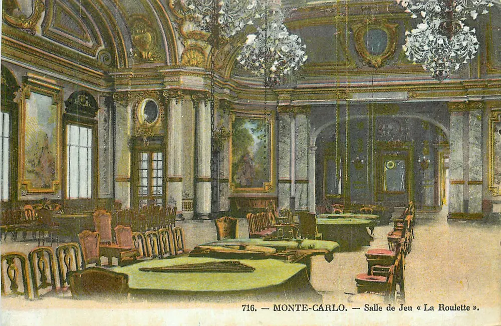 Monte-Carlo — Sala de Jogo « La Roulette » — editor anônimo, n° de série 716 - Frente