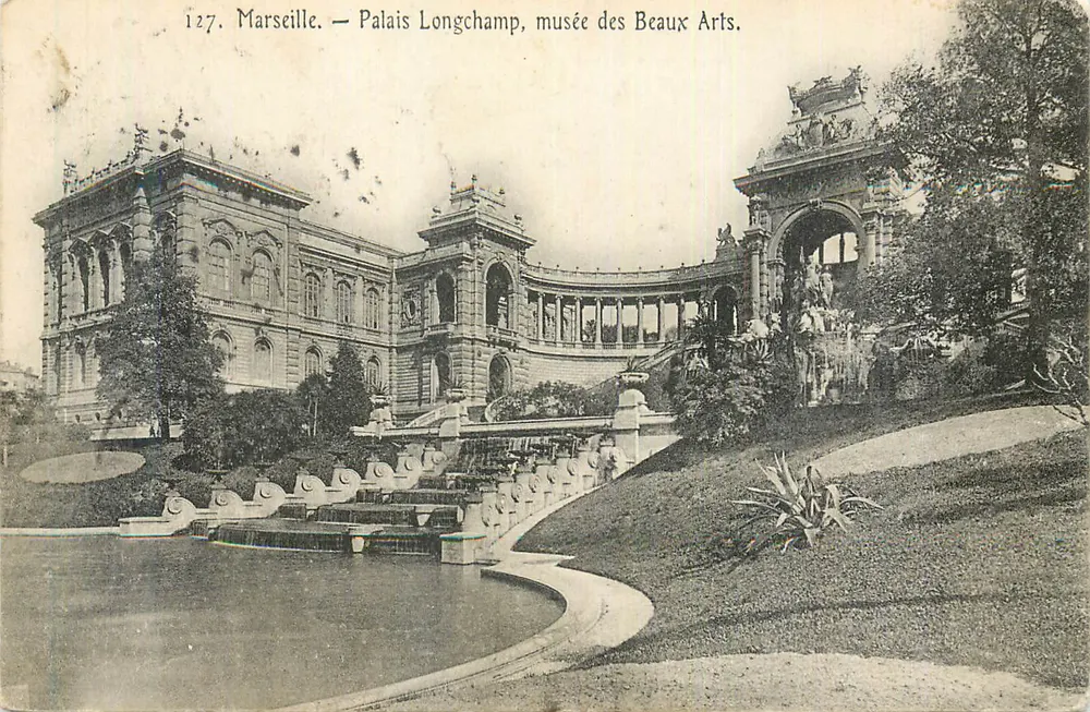 Marselha — Palácio Longchamp, museu dos Belos-Artes — editor não visível, n° de série 127 - Frente