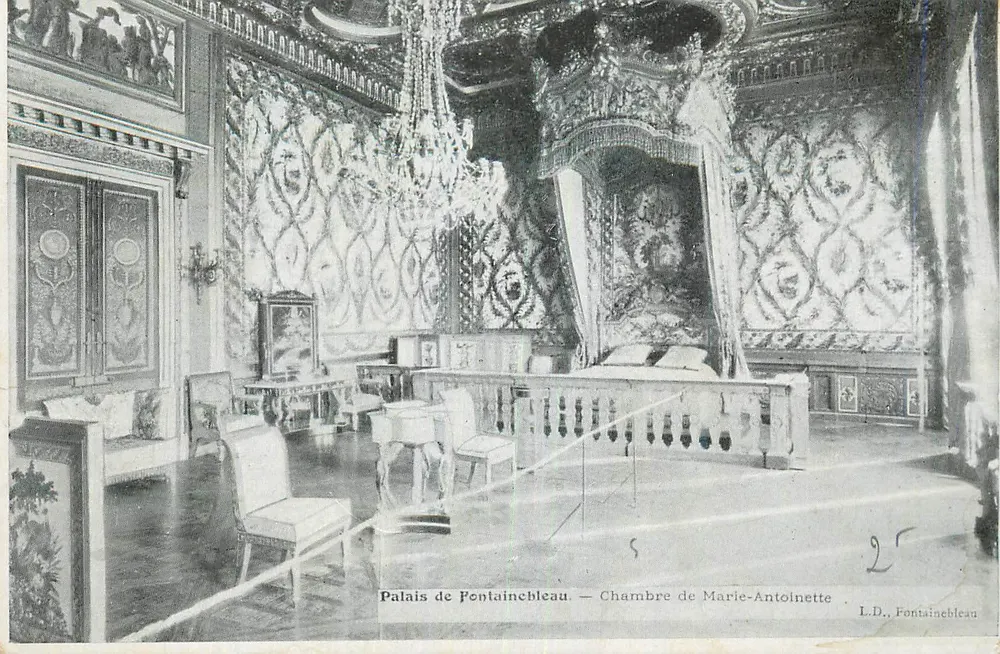 Schloss Fontainebleau — Zimmer von Marie-Antoinette — L.D., Fontainebleau - Vorderseite