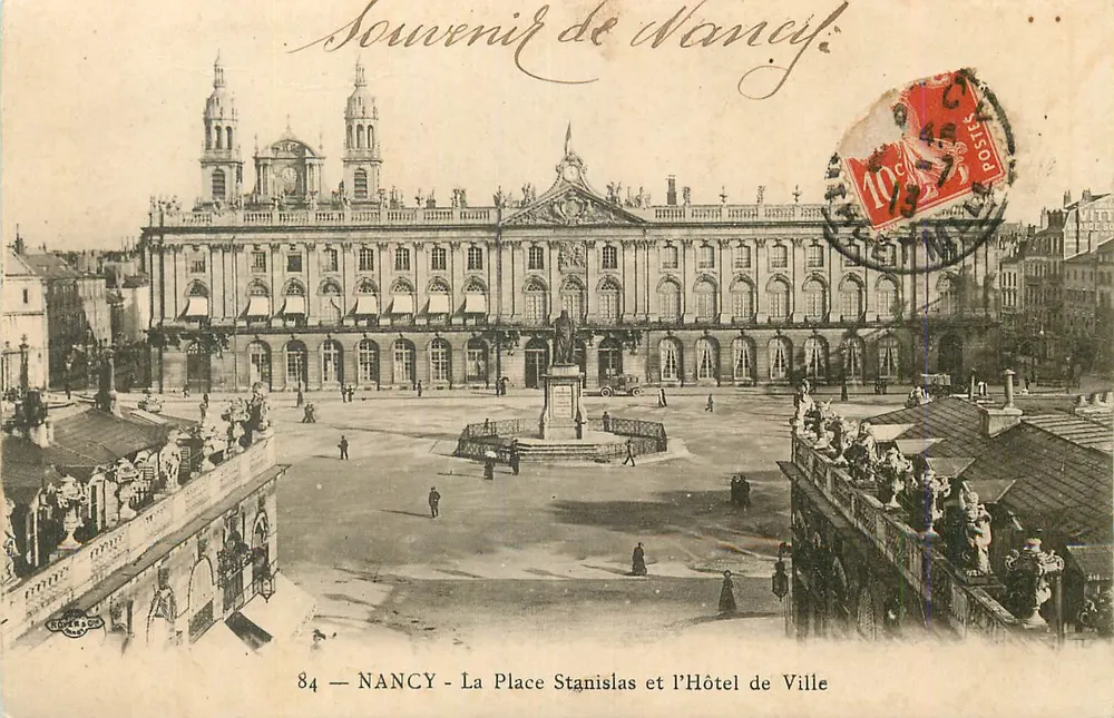 NANCY — Place Stanislas und Rathaus — Erinnerung an Nancy - Vorderseite