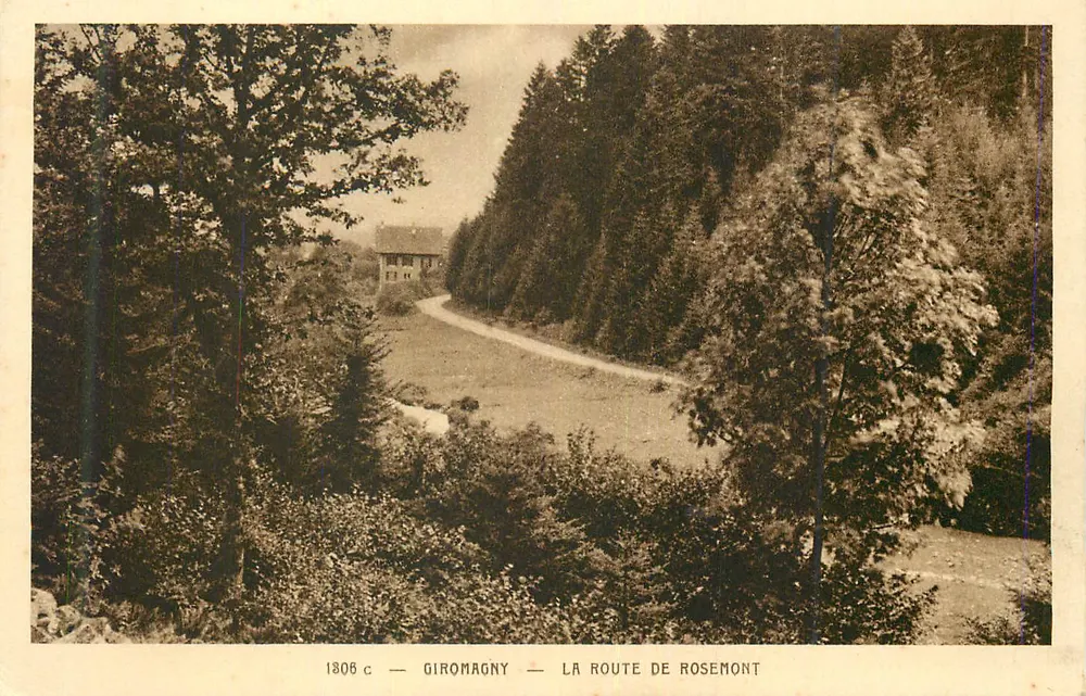 Giromagny — La carretera de Rosemont — 1806 c - Anverso