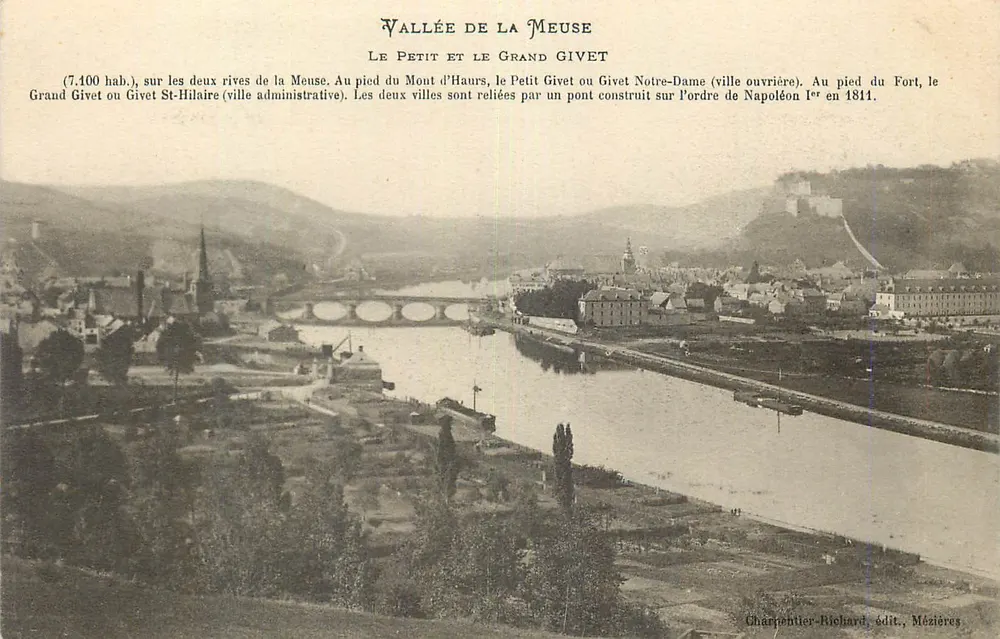 Tal der Meuse — Kleiner und Großer Givet — Charpentier-Richard, Mézières - Vorderseite