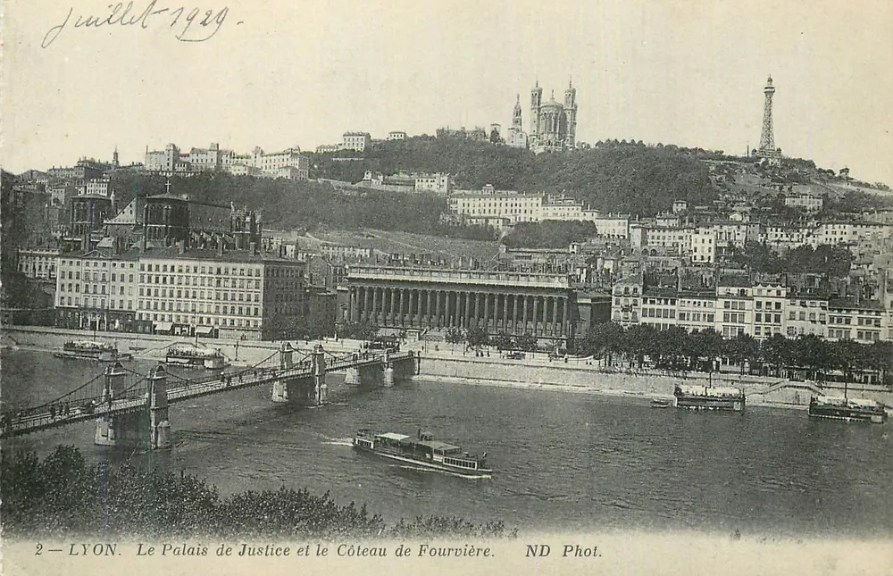 LYON. Das Justizpalast und der Fourvière-Hügel — ND Fotografie, n°2 - Vorderseite