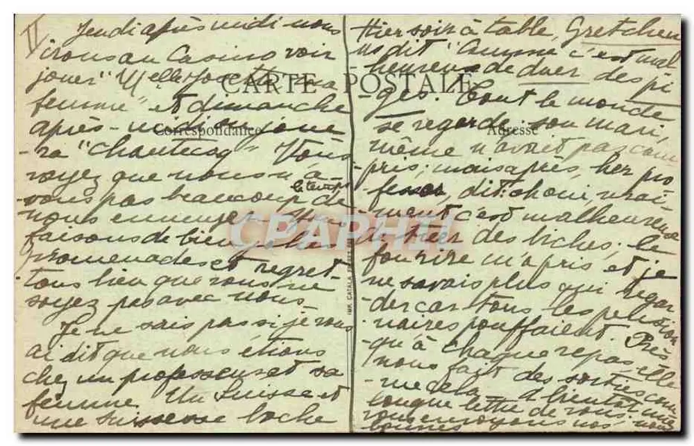 Nice - A Ponte-Promenade — B.F., Paris - Verso