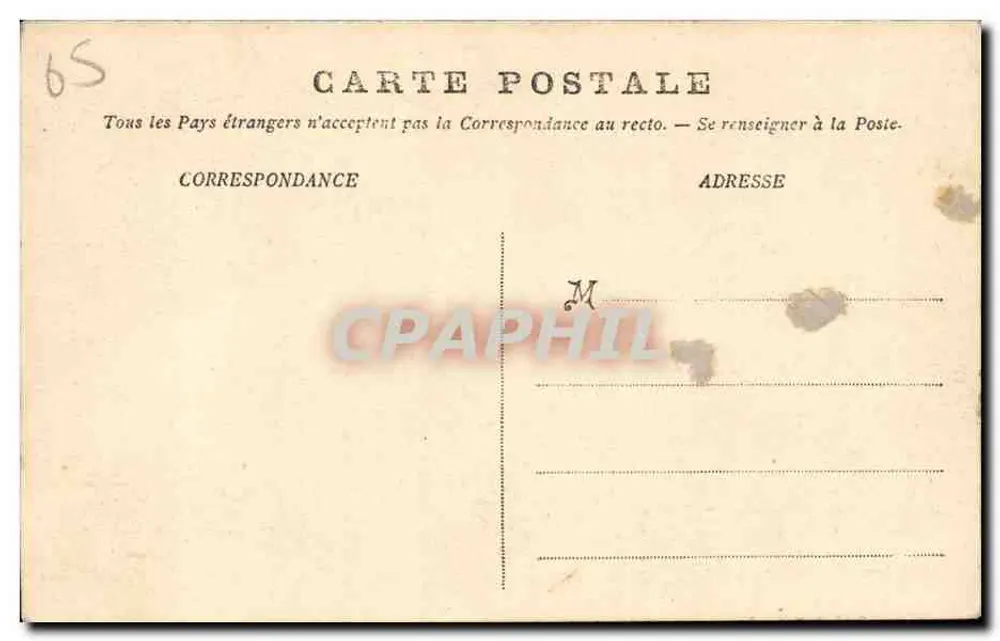 Lourdes — A Gruta — editor Forbille, n°4 - Verso