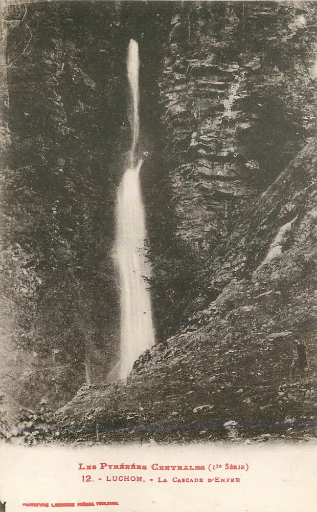 Die zentralen Pyrenäen (17. Serie) - 12. Luchon - Die Hölle-Wasserfälle - Vorderseite