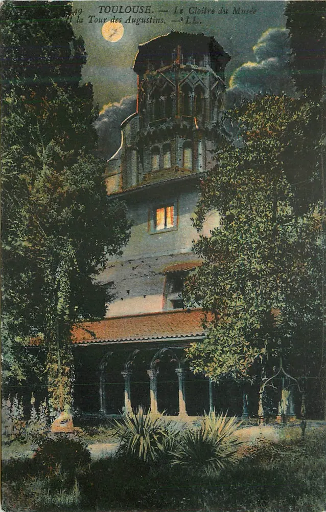 Toulouse — O Claustro do Museu — A Torre dos Augustinos — LL. - Frente