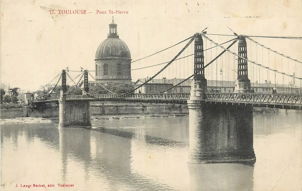 Toulouse — Pont Saint-Pierre — J. Longi Béchel, editora Toulouse - Frente
