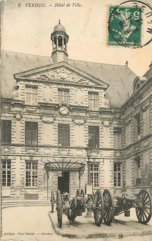 Verdun — Hotel de Ville — Edição Paul Garot - Frente