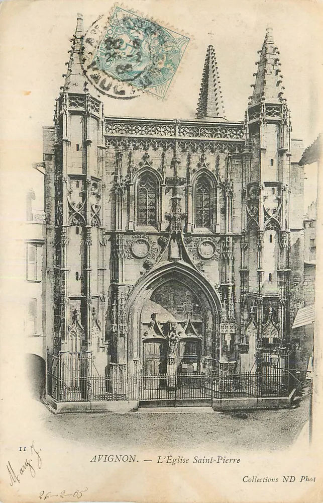 Avignon — A Igreja de São Pedro — Collections ND Phot - Frente