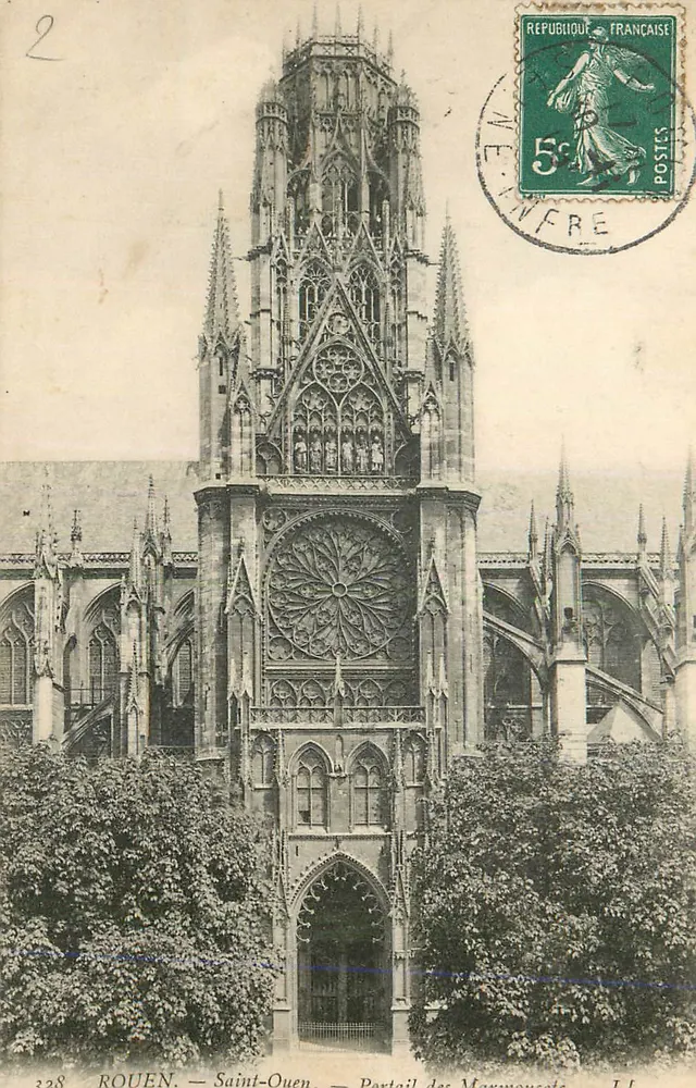 Rouen — Saint-Ouen — Poort van de Marmonozets - Voorkant