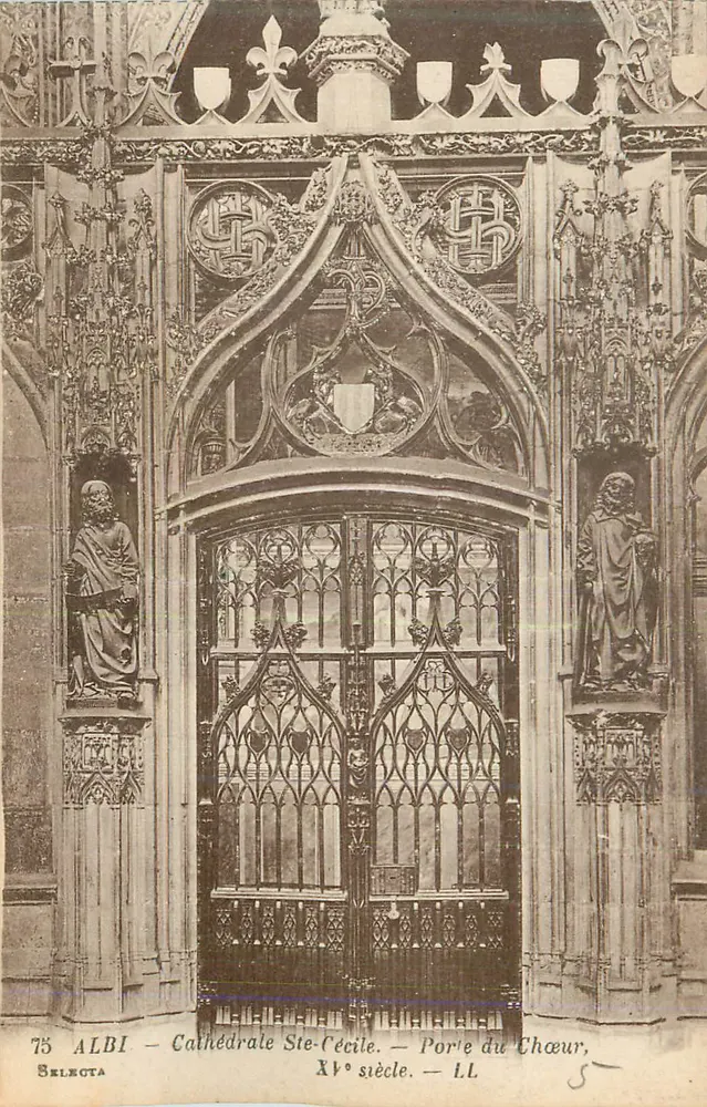 Albi — Kathedrale Sainte-Cécile — Tür des Chors — 15. Jahrhundert — Selecta - Vorderseite