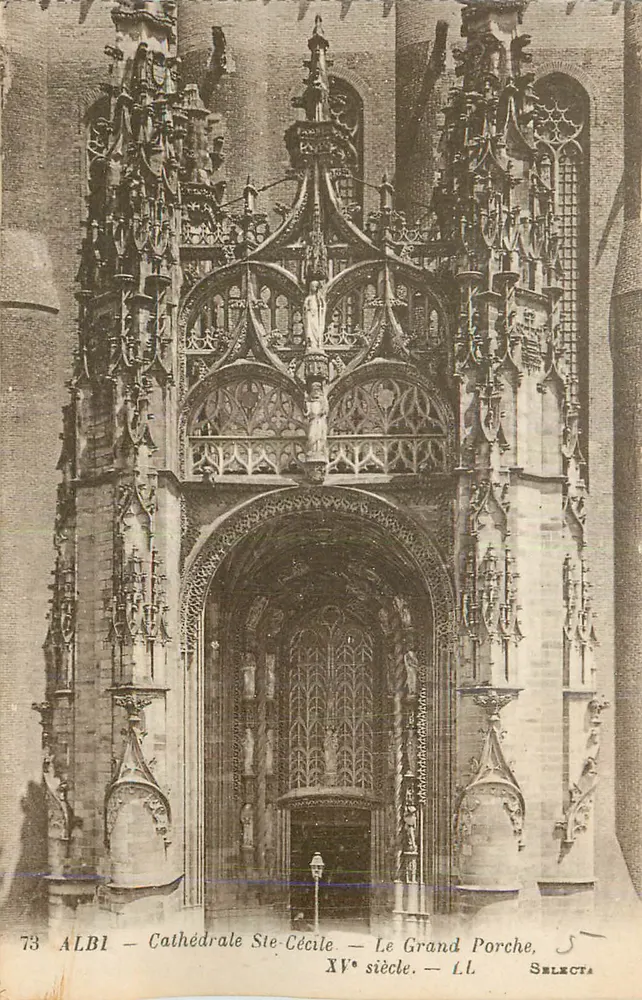 Albi — Kathedrale Sainte-Cécile — Der Große Portalbereich — 15. Jahrhundert — LL SELECTA - Vorderseite
