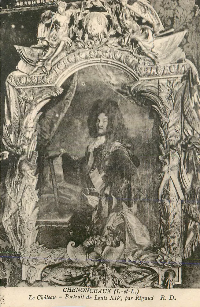 Das Schloss - Portrait von Ludwig XIV, von Rigaud - Vorderseite