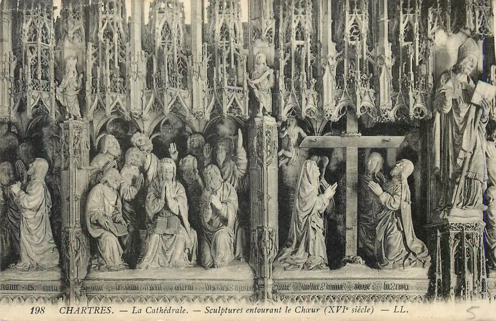 Chartres — Die Kathedrale — Skulpturen um den Chor (16. Jahrhundert) — LL. Nr. 198 - Vorderseite