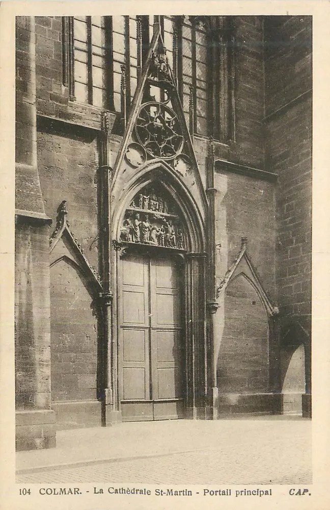 Colmar - Die Kathedrale St-Martin - Haupteingang — CAP. - Vorderseite