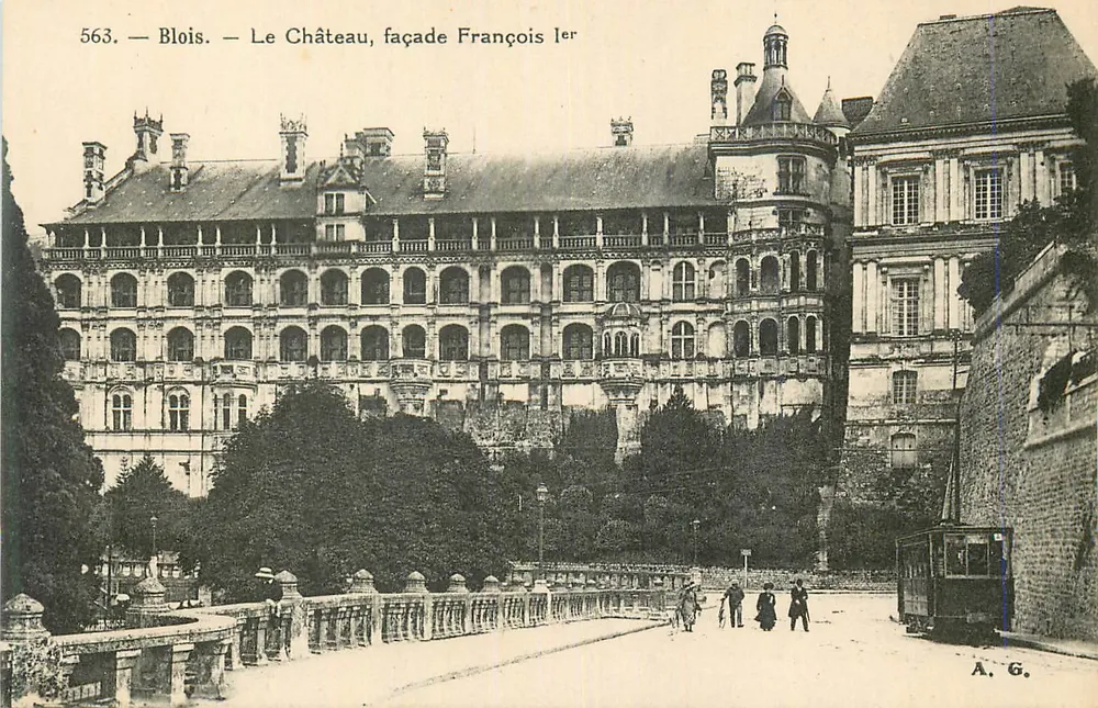 Blois — Das Schloss, Fassade François Ier — A.G. n°563 - Vorderseite