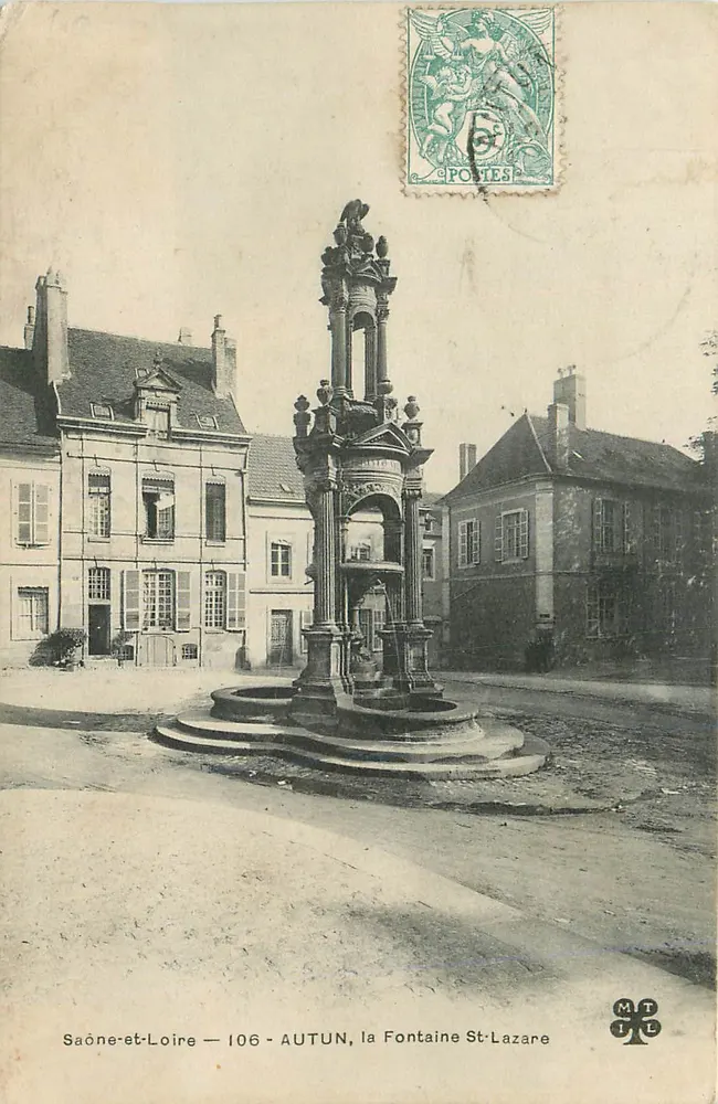 Autun — die Fontaine Saint-Lazare — MTLE - Vorderseite