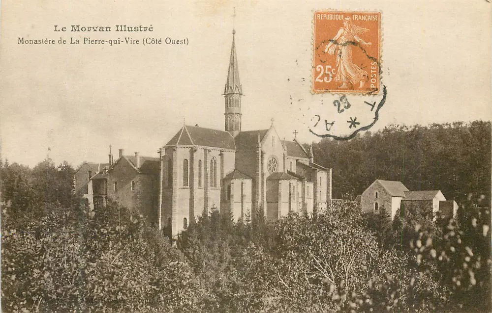 Kloster La Pierre-qui-Vire (Westseite) — Le Moryan Illustré — Verlag nicht sichtbar - Vorderseite