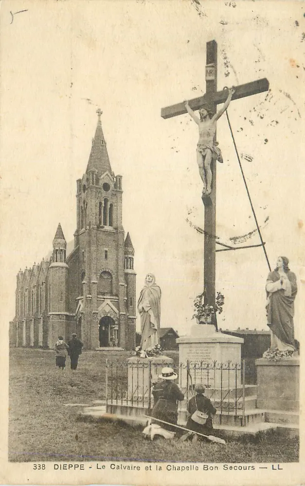 Dieppe - Der Calvarienberg und die Kapelle Bon Secours — LL - Vorderseite