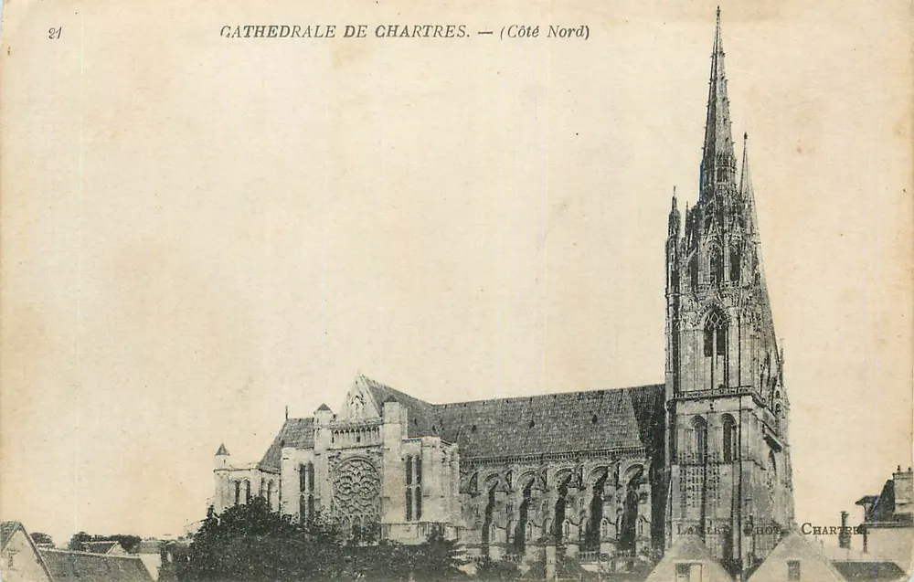 Catedral de Chartres — Lado Norte — Lalette Chope, Chartres - Frente