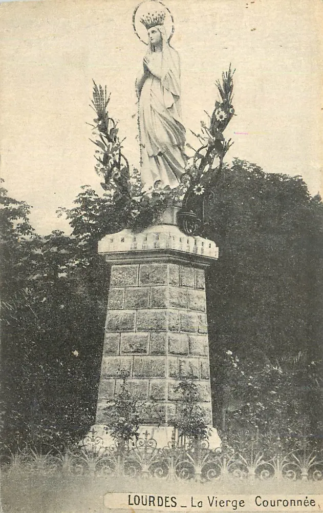 앤티크 엽서 루르드 라비에르 코루네에 - 앞면