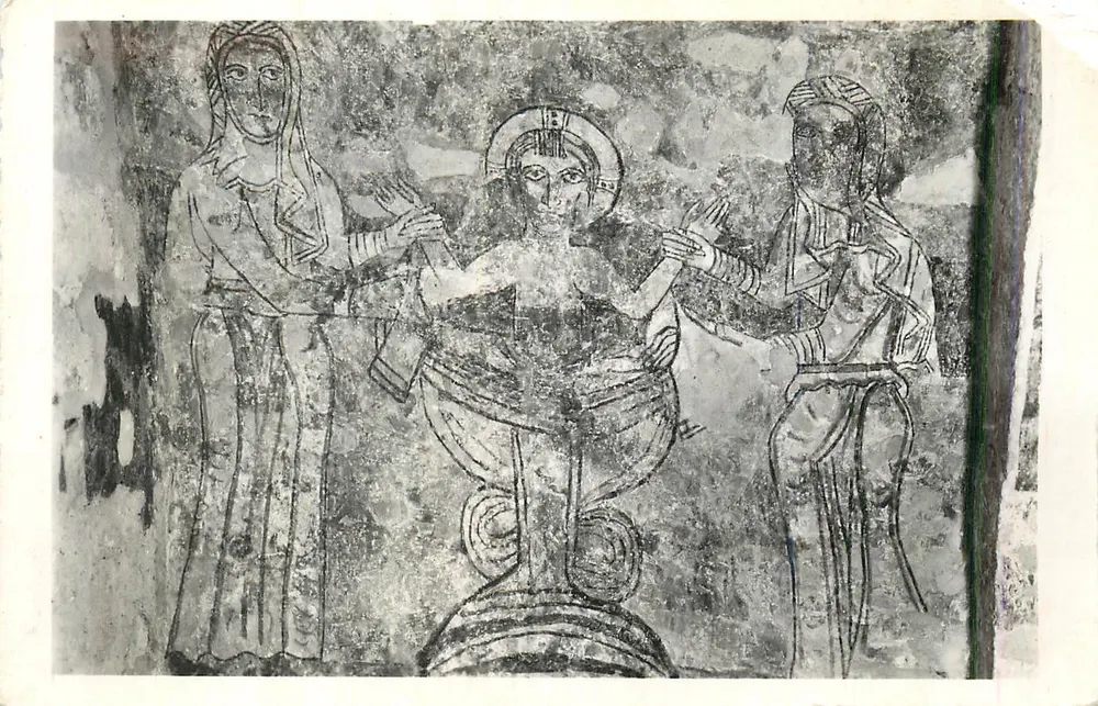 Wandfresko eines rituellen Bades — Kirche Sainte-Marie de Koutouloukou — Verlag nicht sichtbar - Vorderseite
