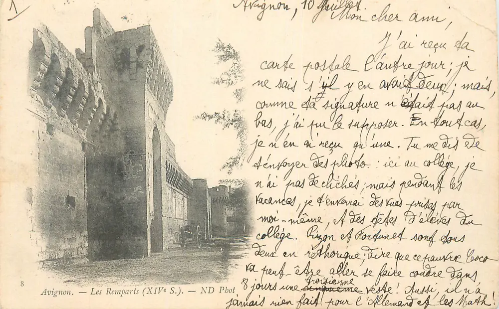 Avignon — Die Mauern (14. Jh.) — ND Pbot - Vorderseite