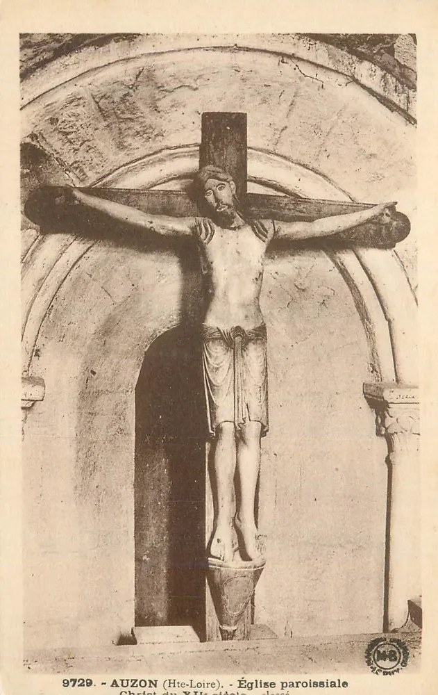 Auzon (Hte-Loire) — Christus des 17. Jahrhunderts — Pfarrkirche - Vorderseite