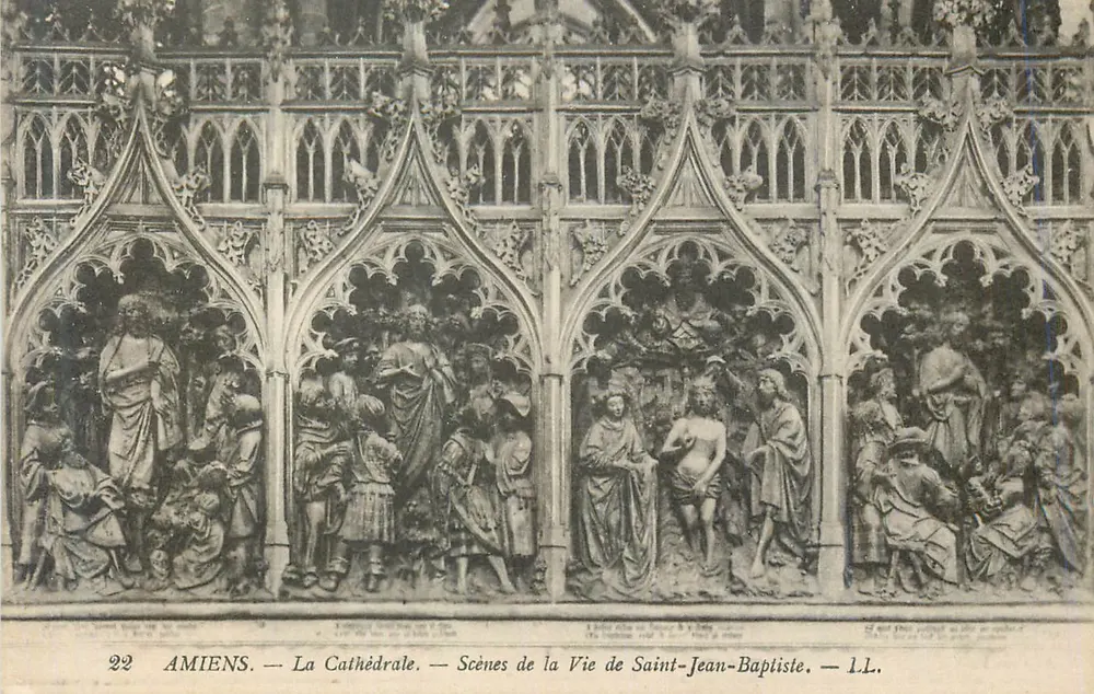 Amiens — Die Kathedrale — Szenen aus dem Leben des Heiligen Johannes des Täufers — I.L. - Vorderseite