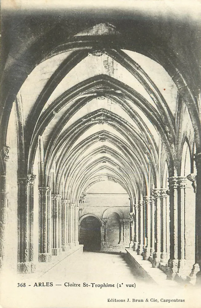 Arles — Cloître St-Trophime (2e vue) — Editions J. Brun & Cie, Carpentras - Frente