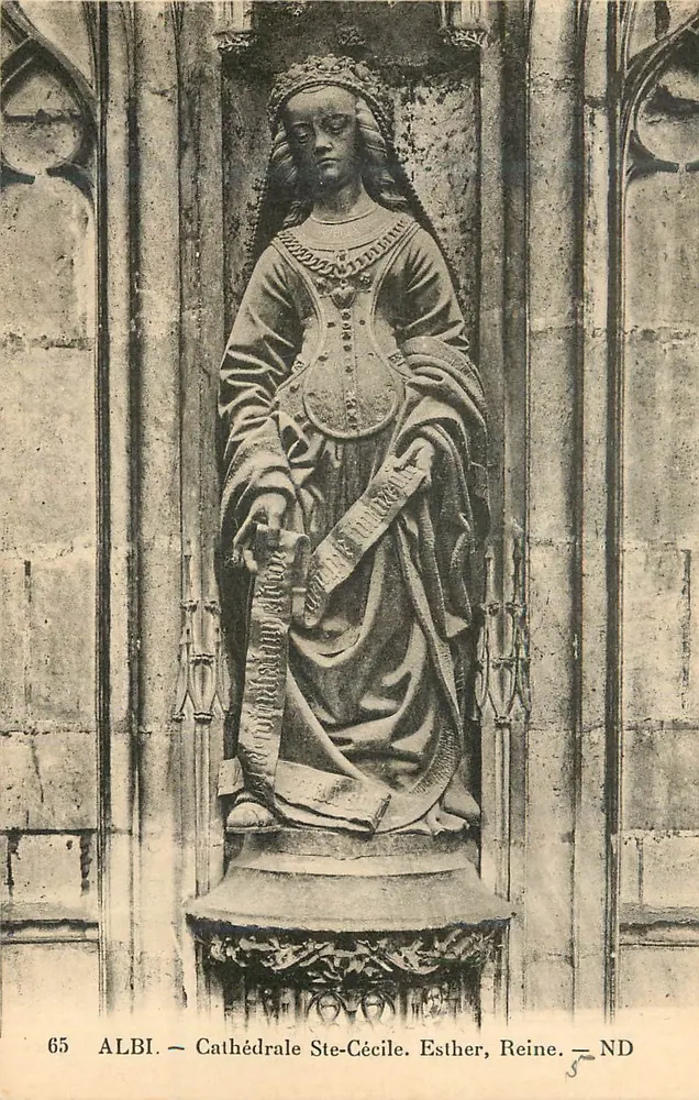 Albi — Kathedrale Ste-Cécile — Statue der Königin Esther — ND - Vorderseite