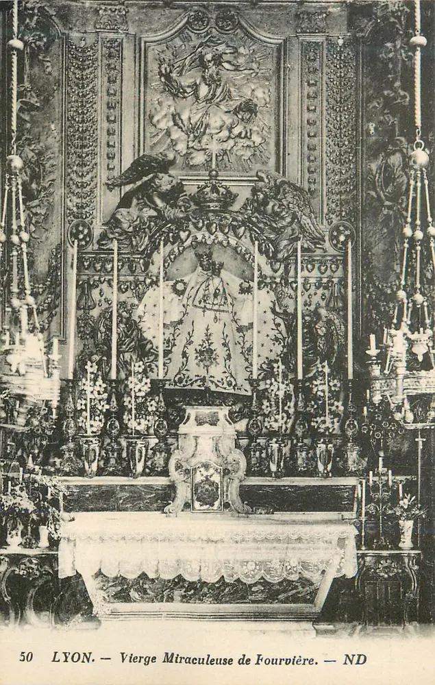 LYON. — Virgem Milagrosa de Fourvière — ND - Frente