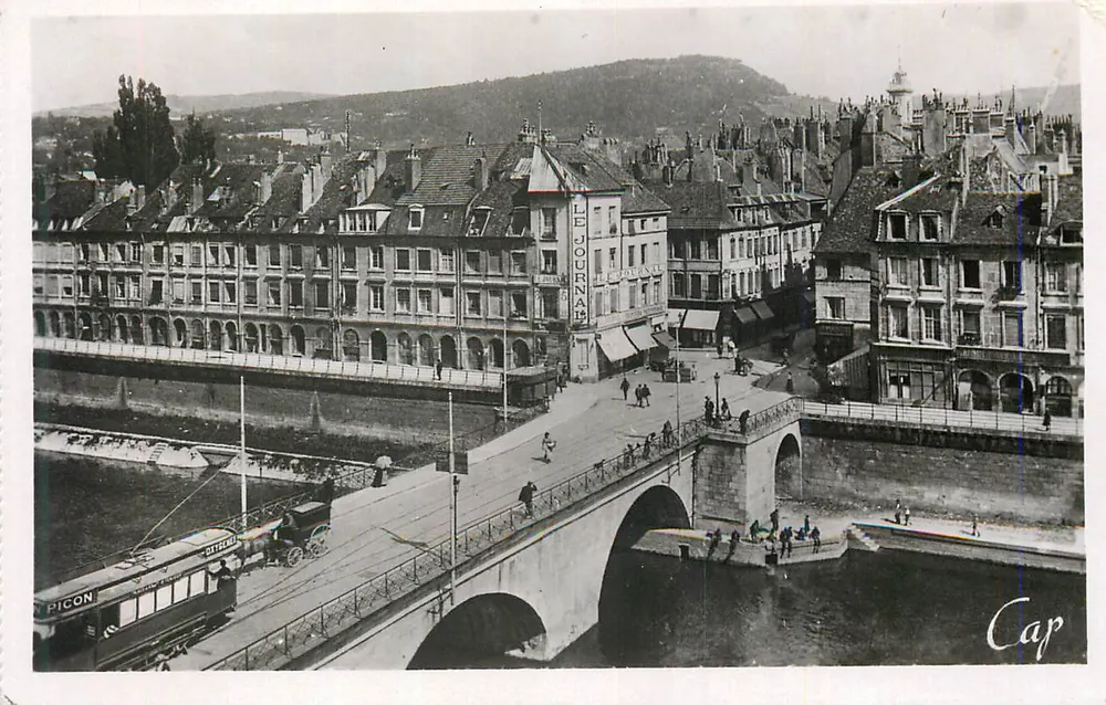 Ansicht von Lyon — Guillotière-Brücke mit Picon Tramway — Verlag Cap - Vorderseite