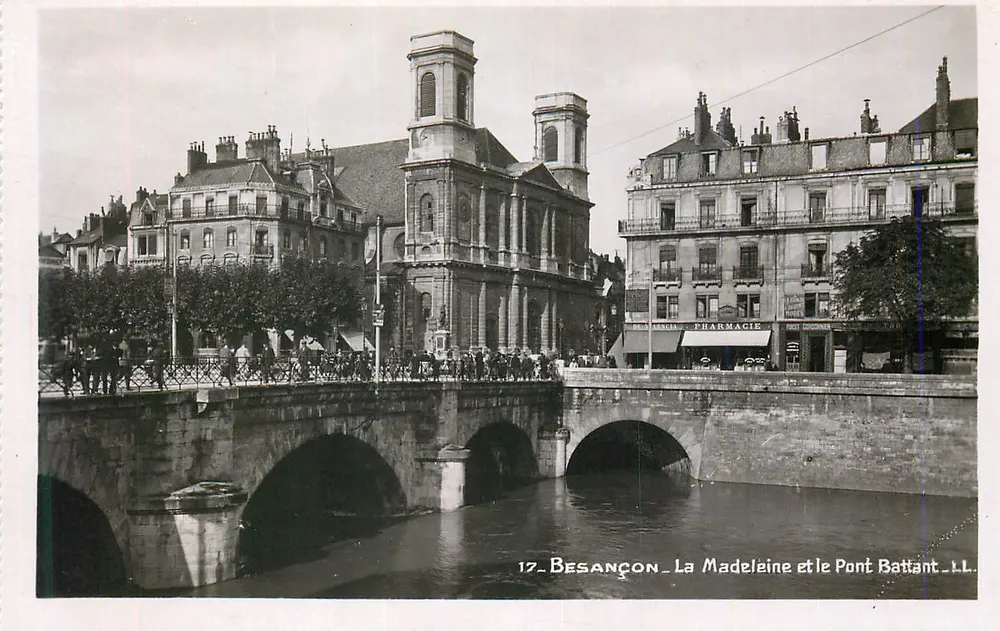Besançon — La Madeleine e o Ponte Battant — LL - Frente