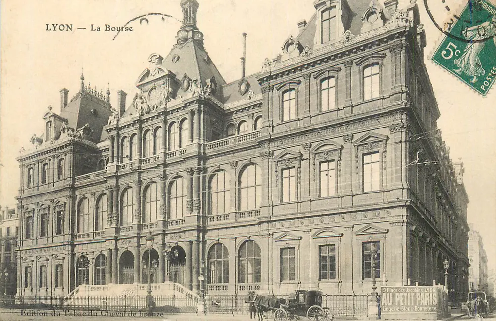 LYON — A Bolsa — Edição do Tabac do Cavalo de Bronze - Frente