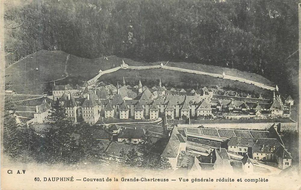 Dauphiné — Kloster der Grande-Chartreuse — Reduzierte und vollständige allgemeine Ansicht - Vorderseite