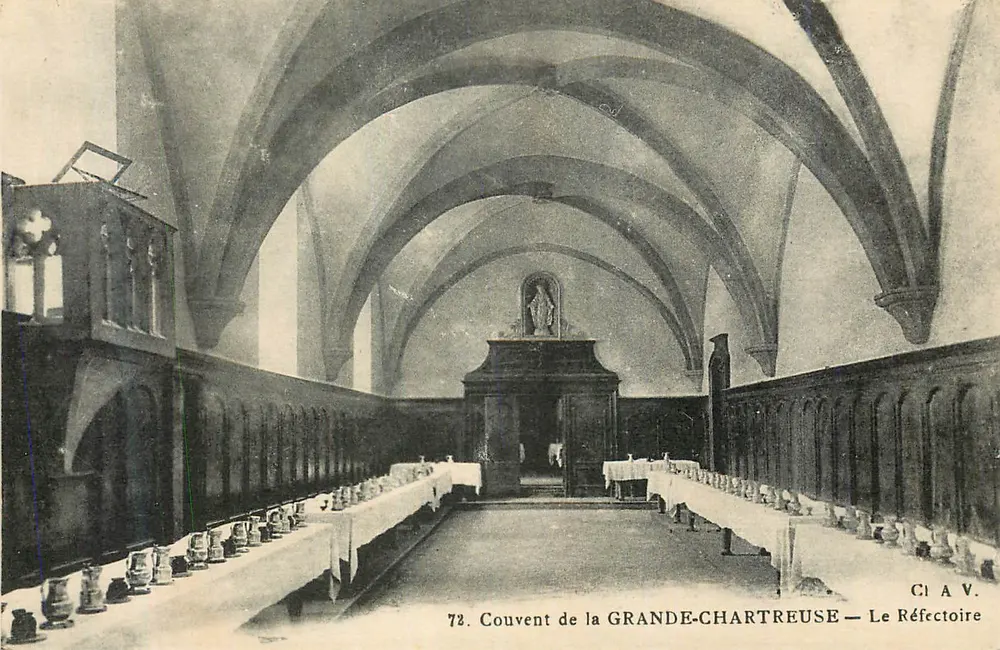 Kloster der GRANDE-CHARTREUSE — Das Refektorium — CI A V. 72 - Vorderseite