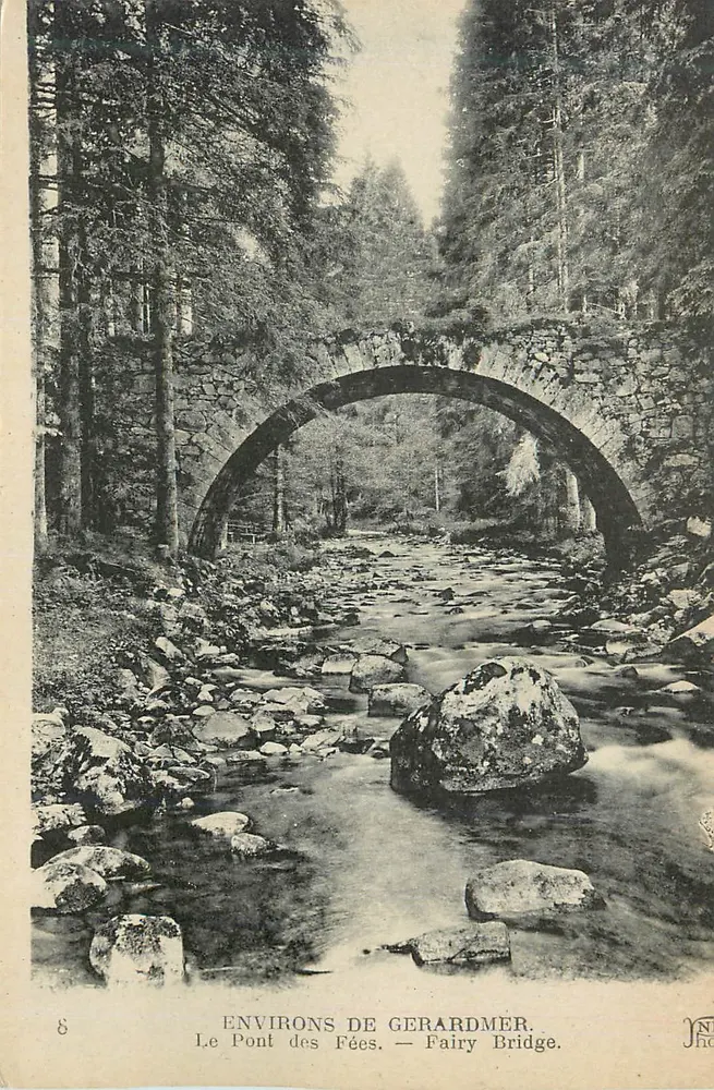 Ao redor de Gerardmer — O Ponte das Fadas — Fairy Bridge - Frente