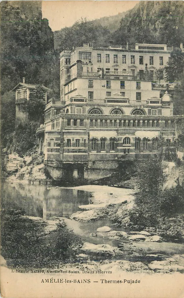 Amélie-les-Bains — Termas-Pujade — L'Établissement Xatard - Frente