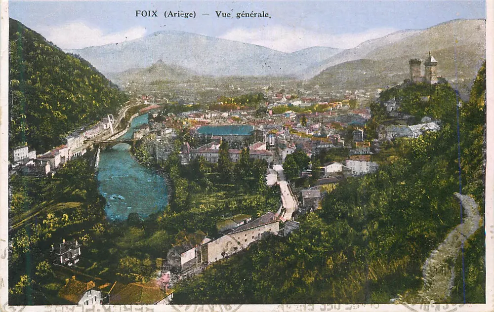 Foix (Ariège) — Vista geral. - Frente