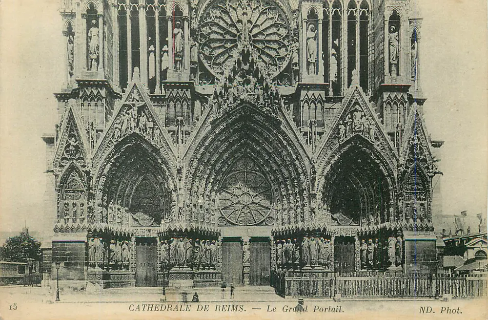 Kathedrale von Reims — Der Große Portal — ND. Phot. - Vorderseite