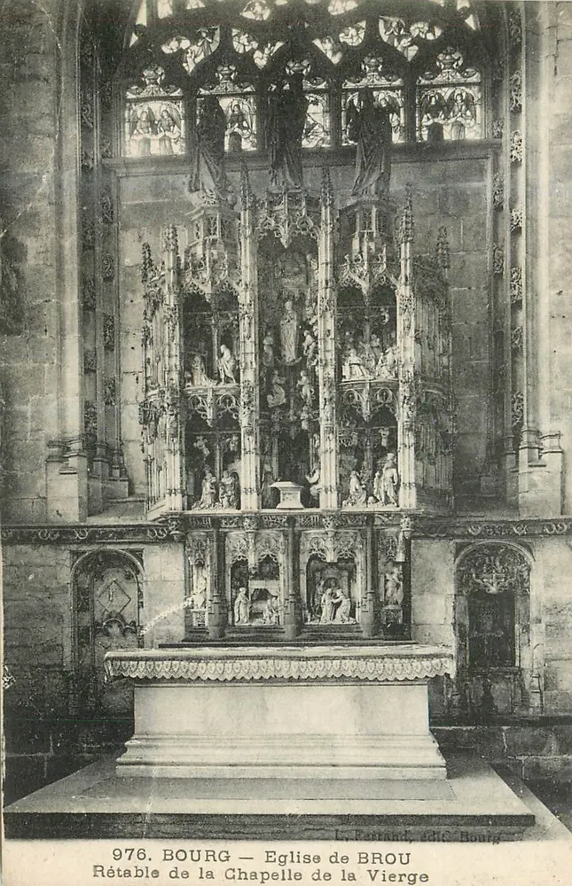 Altar der Kapelle der Jungfrau — Kirche von Brou, Bourg — Verlag: Le Perrand, ed. Bourg, Nr. 976 - Vorderseite