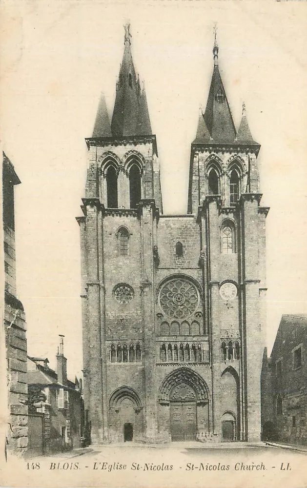 Blois - A Igreja de Saint-Nicolas - LL - Frente