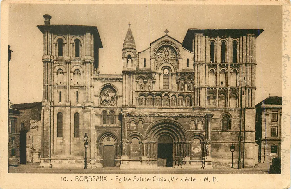 Bordeaux - Kirche Sainte-Croix (7. Jahrhundert) - M. D. - Vorderseite