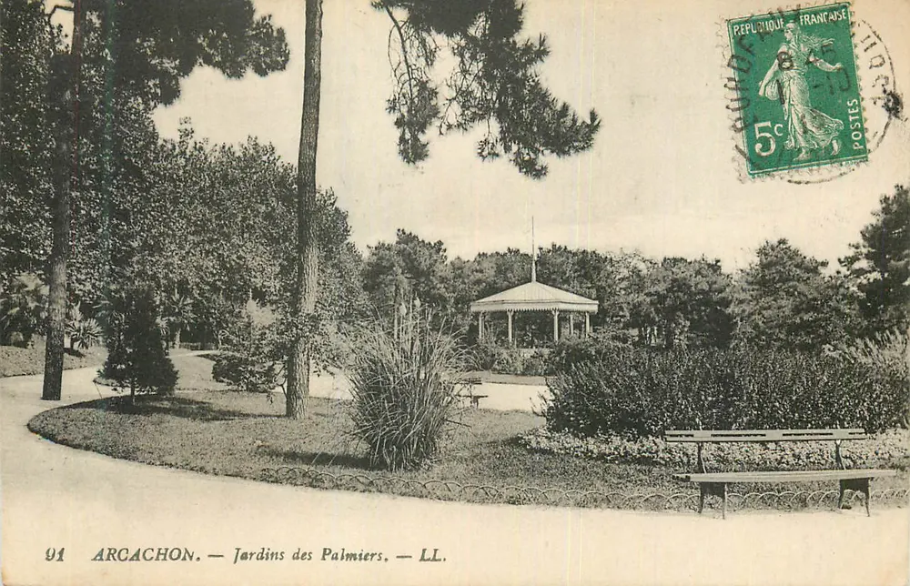 Arcachon — Jardins dos Palmeiros — LL. - Frente
