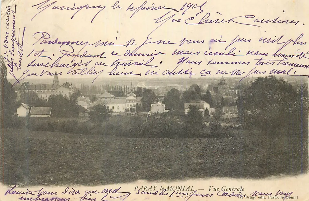 Paray-le-Monial — Widok ogólny — wyd. Drago - Awers