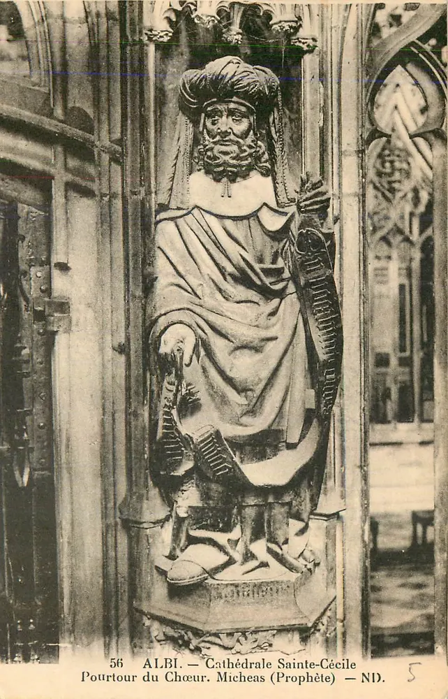 Albi — Kathedrale Sainte-Cécile — Statue des Michä (Propheten) — Nr. 56 - Vorderseite