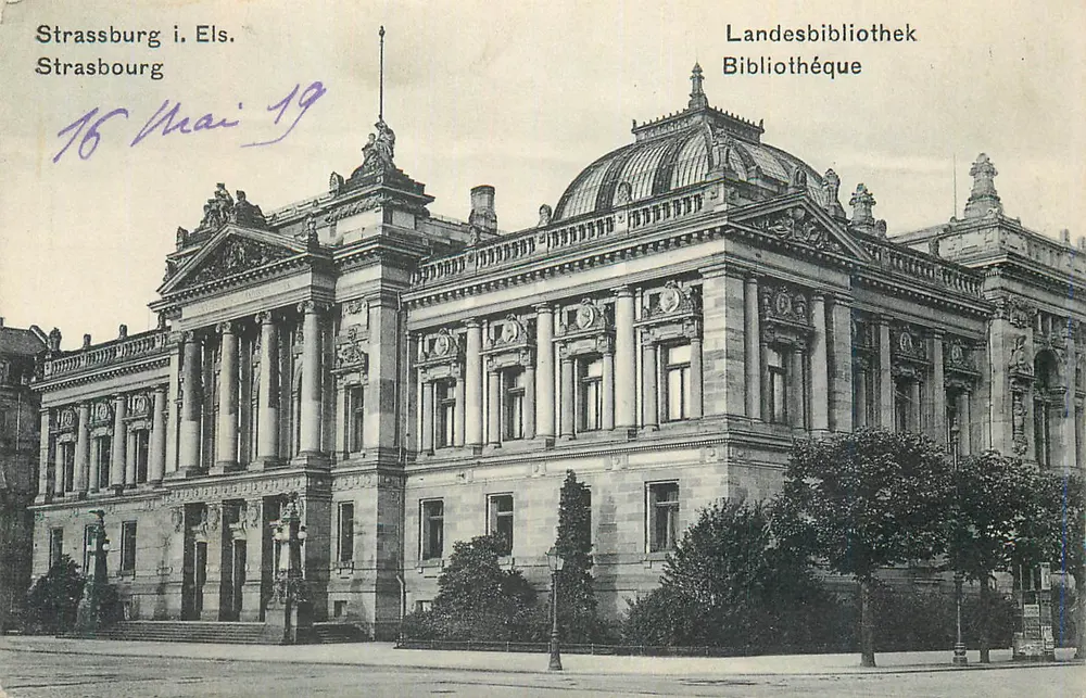 Strasbourg — Biblioteca Nacional — editor não visível - Frente