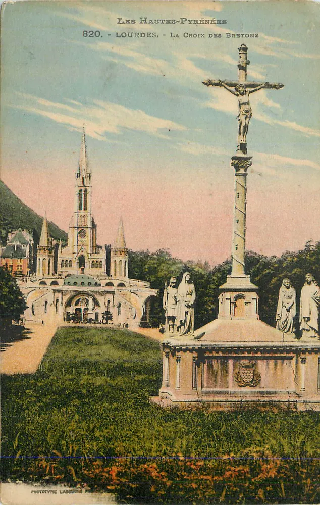 Lourdes - Die Kreuz der Bretonen — Phototype Labouché, n° 820 - Vorderseite